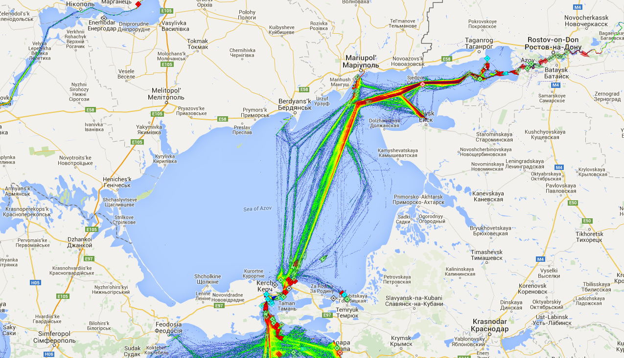 world ship traffic map