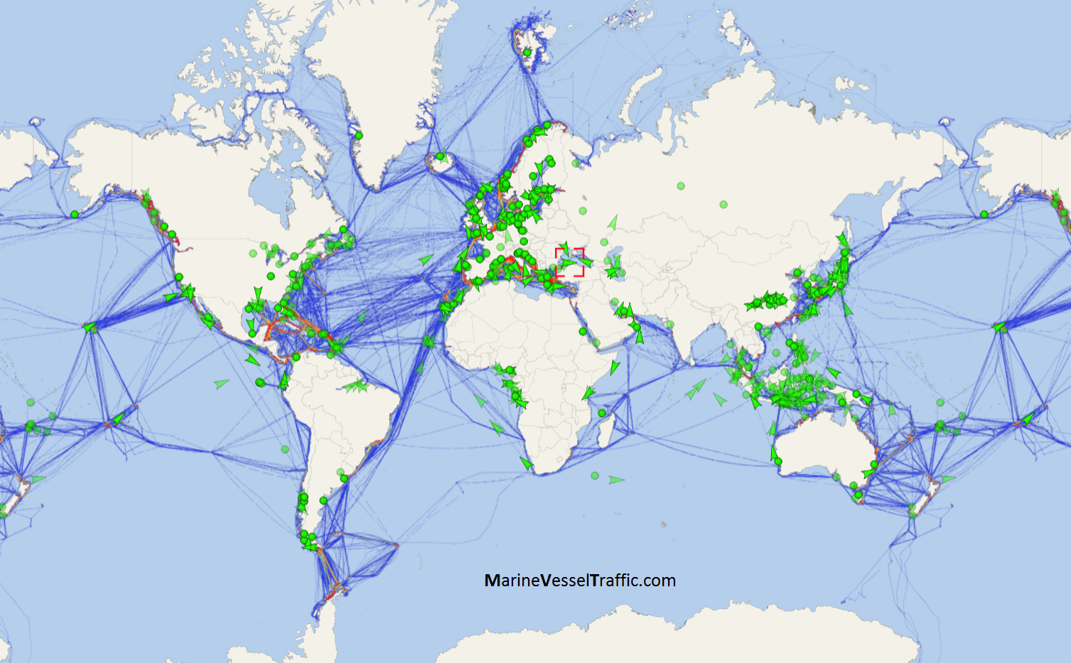 Cruise Ship Routes Map